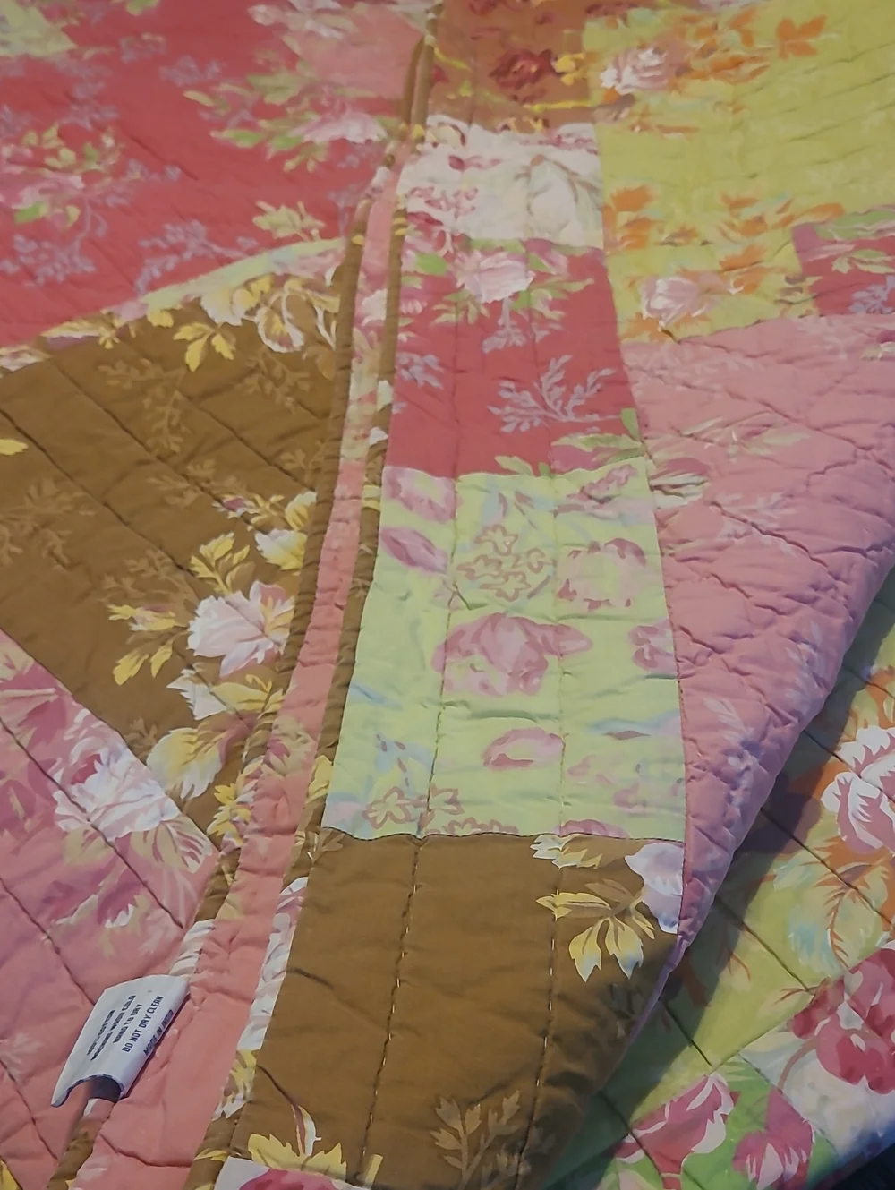 Pine Cone Hill COCO Queen Size Reversible Cotton Quilt Retired Pattern Vintage
